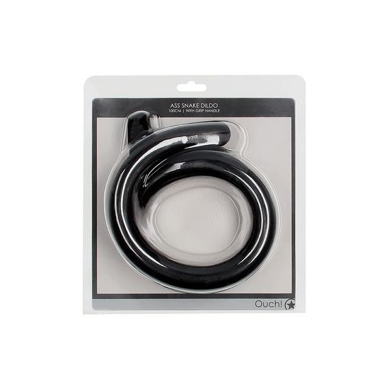 Ouch! Ass Snake Dildo Fekete 100 cm