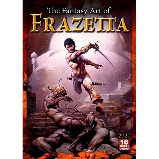 FANTASY MŰVÉSZET FRANK FRAZETTÁTÓL - 2020-AS NAPTÁR ***50% kedvezmény!***