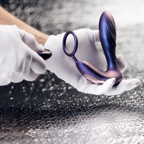 Hueman Anális Vibrátor Erekciós Gyűrűvel