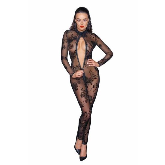 Noir Handmade F237 Hosszú Tüll Overál 3-Irányú Cipzárral