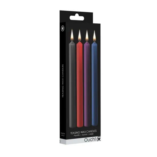 Ouch! Teasing Wax Candles Parafin 4-pack Mixed Colors