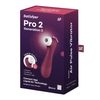 Satisfyer Pro 2 Generation 3 z Liquid Air tehnologijo, vibracijami in Bluetooth aplikacijo, vinsko rdeča