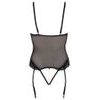 Prosojna majica s čipko in odprtim modrčkom iz kolekcije Cottelli Collection Bondage