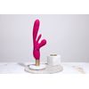 Vive Kura Thrusting G Spot s Plapolajočim Jezikom in Stimulatorjem Pulznih Valov Roza