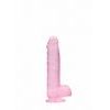 Shots Toys Shots REALROCK Realističen dildo s testisi rožnat 15 cm