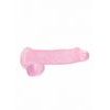 Shots Toys Shots REALROCK Realističen dildo s testisi rožnat 15 cm