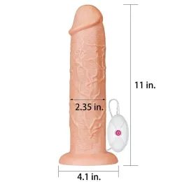 LoveToy Realistični dolgi dildo 11"