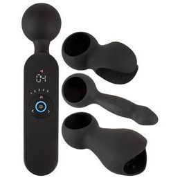 Vibrator z masažno palico Couples Choice s 3 nastavki