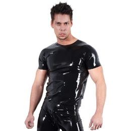 LateX črno unisex lateks majica