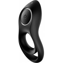 Satisfyer Legendary Duo Vibracijski obroček za penis črn