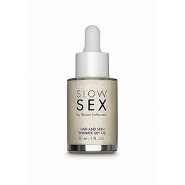 Bijoux Indiscrets Slow Sex Suhi Olje za Lase in Kožo z Leskom 30ml