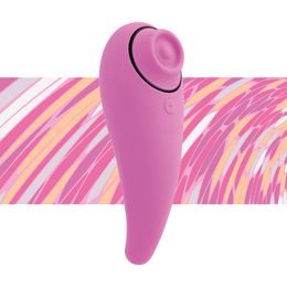 FeelzToys FemmeGasm vibrator s tapkanjem &amp; žgečkanjem roza