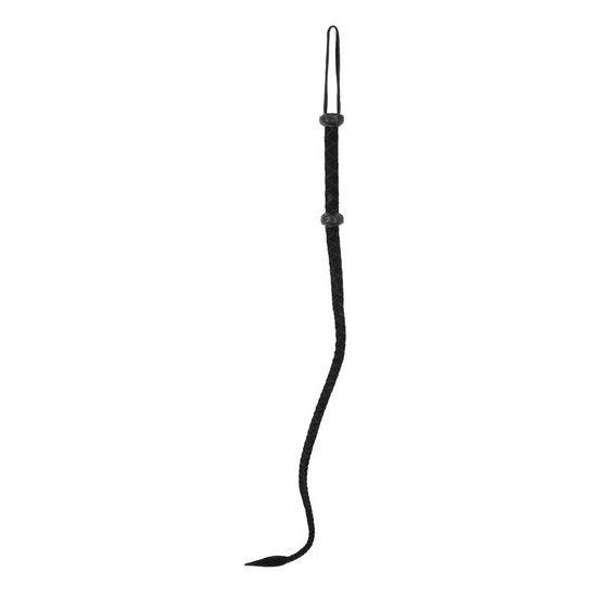 ZADO črn bič iz semiša 90 cm