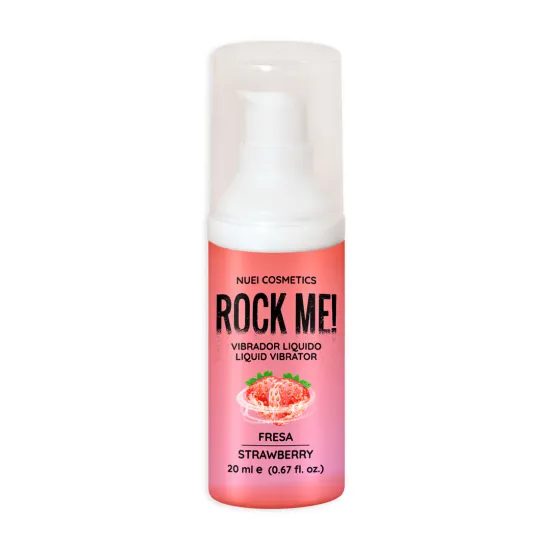 Nuei Cosmetics ROCK ME! tekoči vibrator Jagoda 20 ml