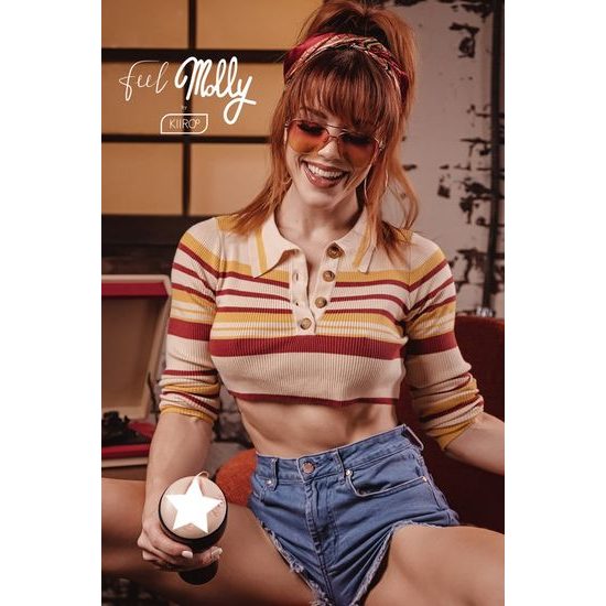 Kiiroo Feel Molly Stewart Stars Collection masturbator, združljiv s PowerBlow