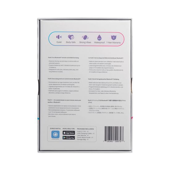 Lovense Hush 2 Analni Čep XS 25 mm