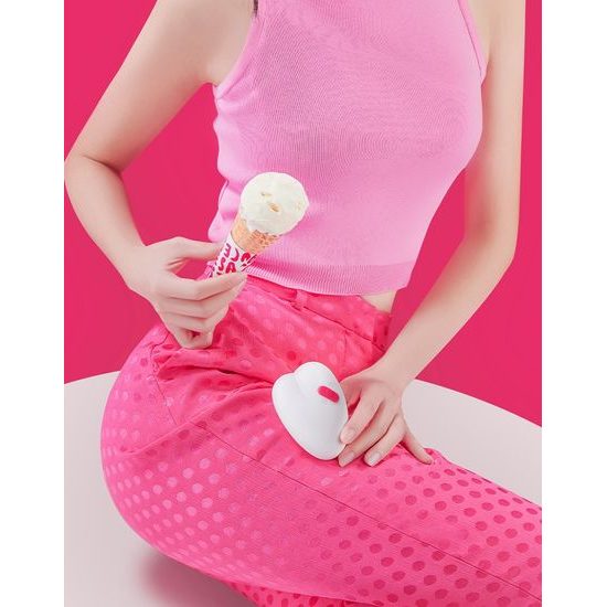 Sauce Sweeeheart klitoralni vibrator bel &amp; roza