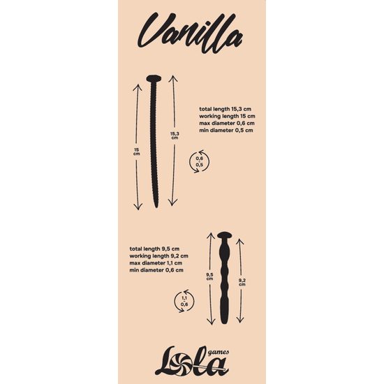 Komplet uretralnih masažnih sond Vanilla Bolt