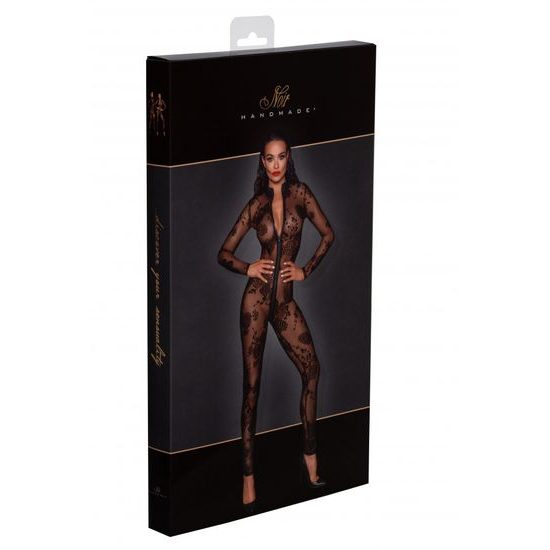 Noir Handmade F237 dolg tilni kombinezon s 3-smerno zadrgo