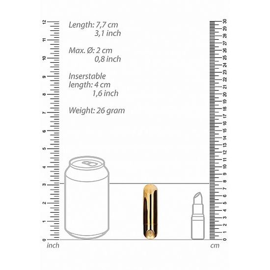 Shots Be Good Tonight 10-stopenjski polnilni bullet vibrator zlat