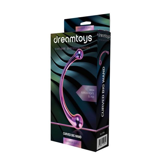 Dream Toys Glamour Glass Curved Big Wand