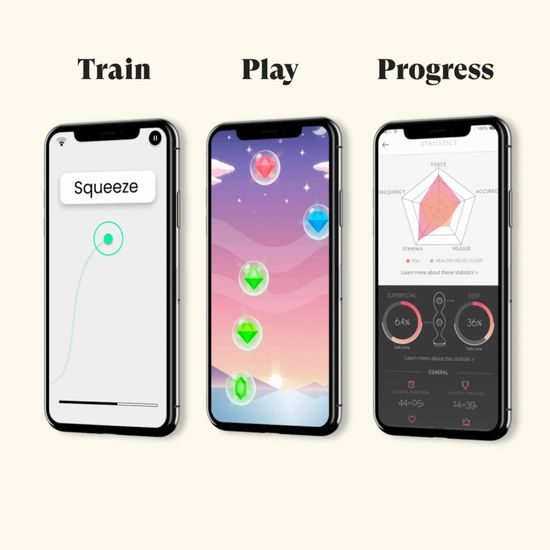 Vaginalni trenažer PERIFIT KEGEL EXERCISER Z APLIKACIJO zelen