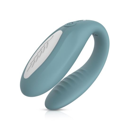 Bloom The Jasmine vibrator v obliki črke C, zelen