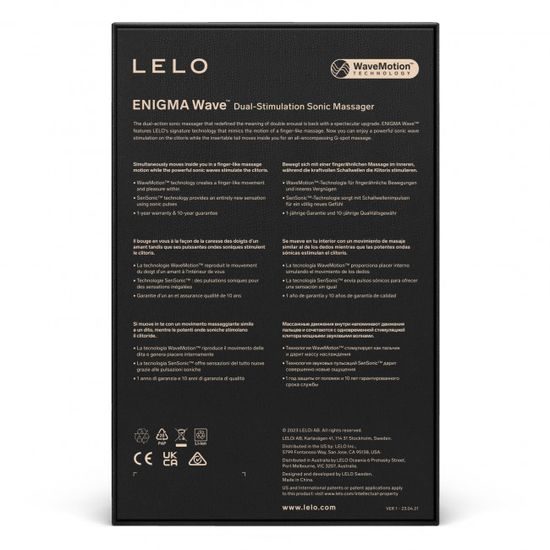 Lelo Enigma Wave Trojni Stimulator Cyber Vijolična