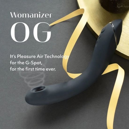 Womanizer OG 2v1 Pleasure Air G-spot vibrator črn