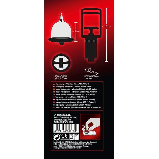 Bad Kitty vibrirajoči prisesek za bradavice