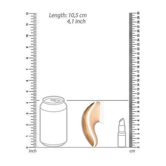 Shots Innovation Twitch Hands-Free igrača s sesanjem in vibracijami, zlata