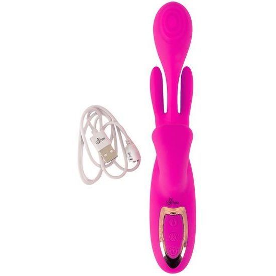 Sweet Smile Dual Swing rožnati rabbit vibrator