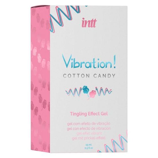 intt Vibration! Gel s ščemenjem z okusom sladkorne pene 15 ml