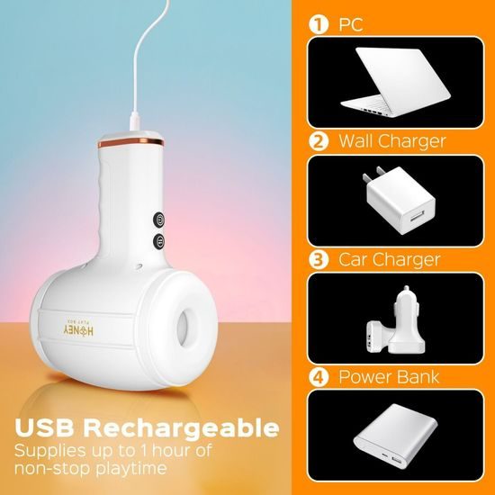 Honey Play Box Faye odprtokončni potisni masturbator – stimulator penisa