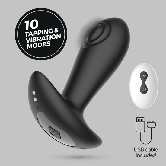 Crushious Octo tapping anal plug with remote control