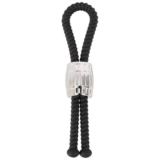 Rebel Heavy Rope Cock Strap črn