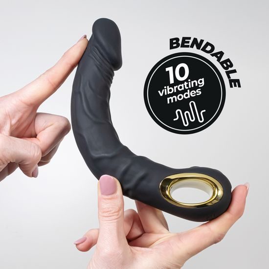 Crushious Magnus Bend prilagodljiv vibrator – črn