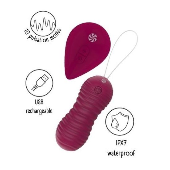 Lola Games vaginalne vibracijske kroglice z daljinskim upravljanjem Take it Easy Era Red