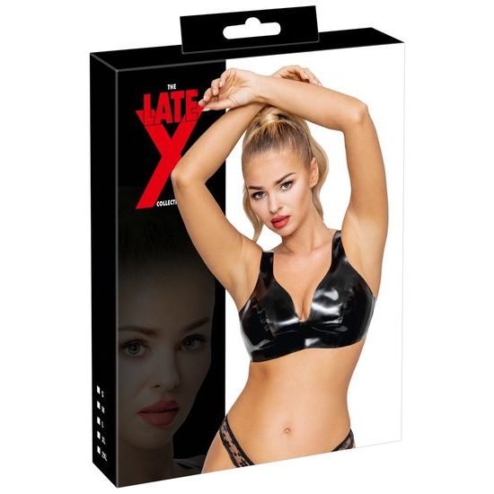 LateX lateks bustier črn