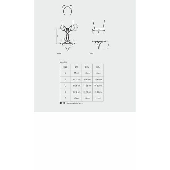 Sexy kostum Gepardina Obsessive model 46184