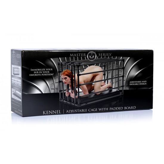 Master Series Kennel nastavljiva bondage kletka