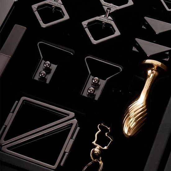 LOCKINK All-in-1 BDSM komplet za igro, črn