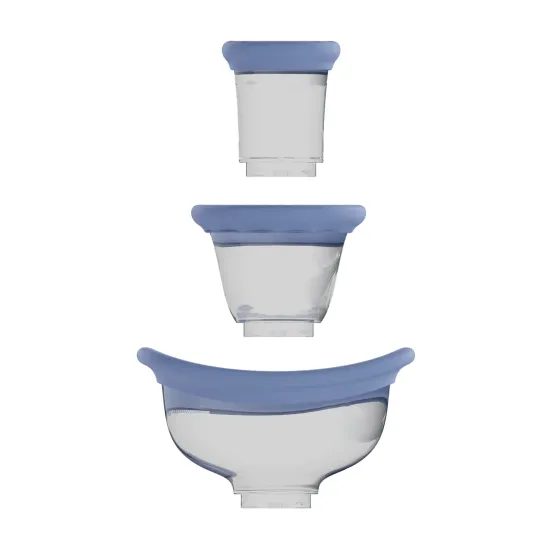 Arousing – polnilna pumpa za vulvo in prsi, modra