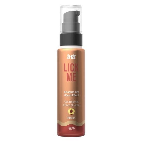 INTT Lick me užitni gel za lizanje z grelnim učinkom Peach 50 ml