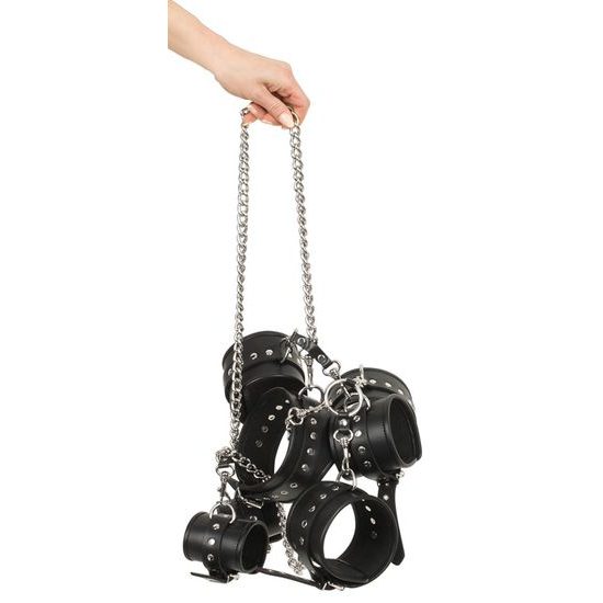 Vezniške lisice – usnjen bondage set