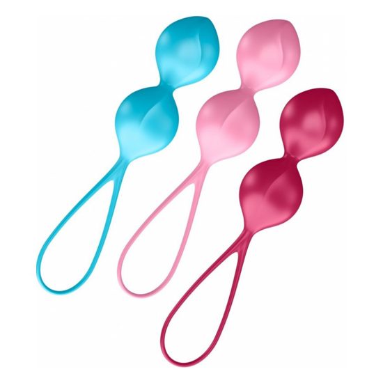 Satisfyer V Balls Double set 3 kosi barvne