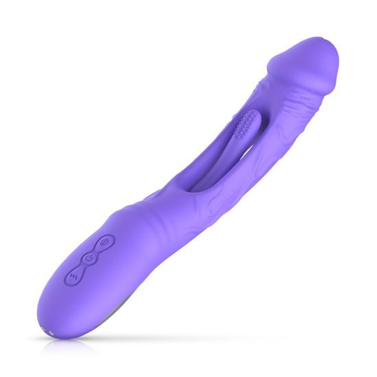 Samo Dobre Vibracije Flax Vibracijski Dildo s G-točko Stimulatorjem