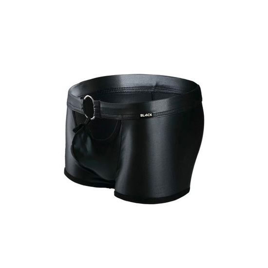 BL4CK by C4M Peekaboo črne mini hlačke