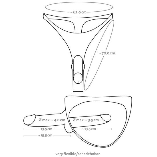 You2Toys Ultra Realistic Double Penis Thong