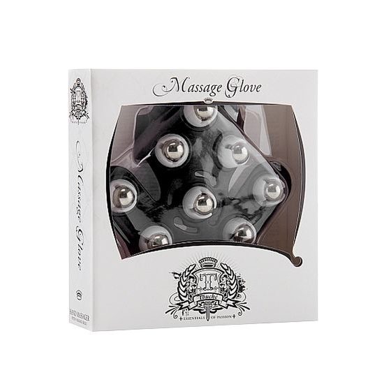 Masažna rokavica z valjčki vijolična